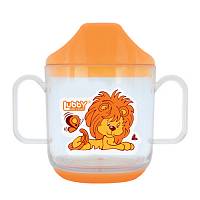 Тренировочная кружка с крышкой "Весёлые животные" от 6 мес.,150 мл., стиролакрилонитрил
