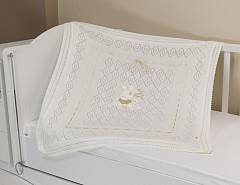 Плед вязанный с аппликацией "Игрушки" USNS14-04, 90*90 см, 100% акрил